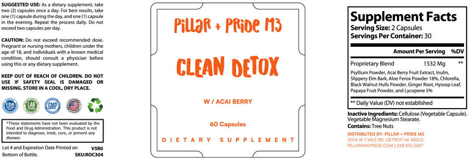 Pillar + Pride M3 - Clean Detox