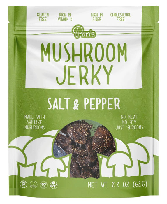 Pan's Mushroom Jerky: Sea Salt and Pepper