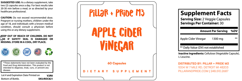 Pillar + Pride M3 - Apple Cider Vinegar
