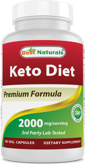 Best Naturals - Best Naturals Keto Diet 2000 mg 90 Vegetarian Capsules